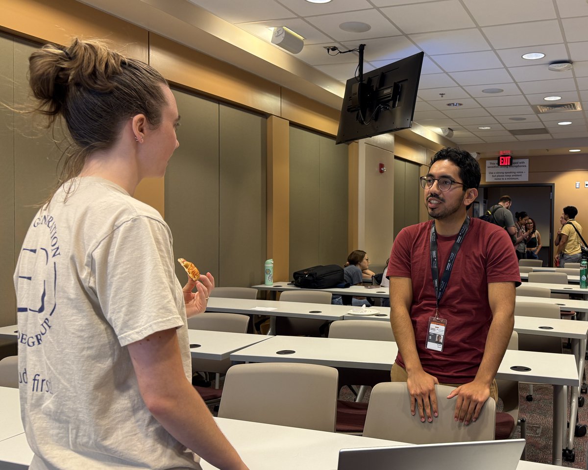 MDA_UTHGrad's tweet photo. Finding the right lab comes with questions — and it helps to hear from people who have been there. 🔬

Today’s Find Your Lab: A Rotation Exploration, hosted by the First-Generation Student Group, gave students a chance to hear firsthand rotation experiences, get guidance from Academic Affairs, and build connections across Graduate School programs.

Thanks to First-Gen for a thoughtful discussion and exchange of perspectives.

#WeAreGSBS #FirstGen