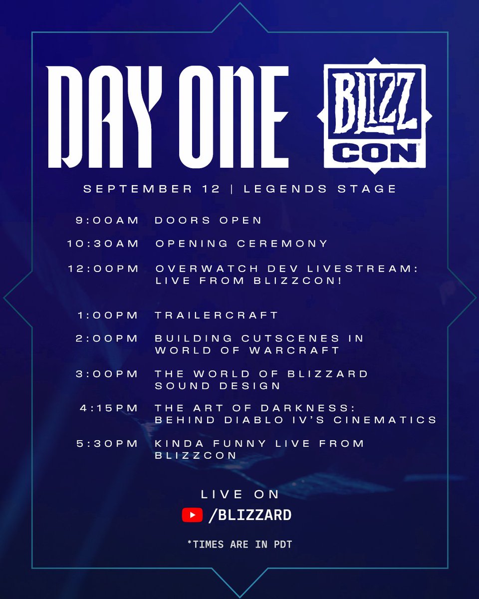 Blizzard_Ent's tweet photo. Two days. A whole lot to see. Plan accordingly. 

Viewership Guide: https://t.co/z1r7BomHgG https://t.co/wSXwmgHOcH