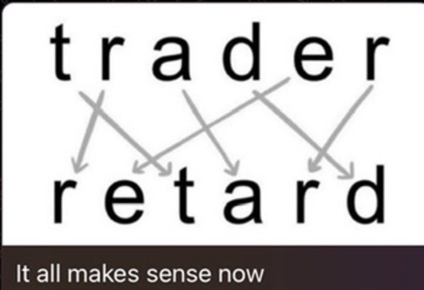 Ajgtko's tweet photo. Forget the fake screenshots. Forget the “easy money” posts.
Trading is hard.
Every trader thinks they’re a genius… until the market reminds them who’s in charge.
One bad entry. One revenge trade. One liquidation.
We’ve all been there.
$RETARD — the official coin for traders who learned the hard way.