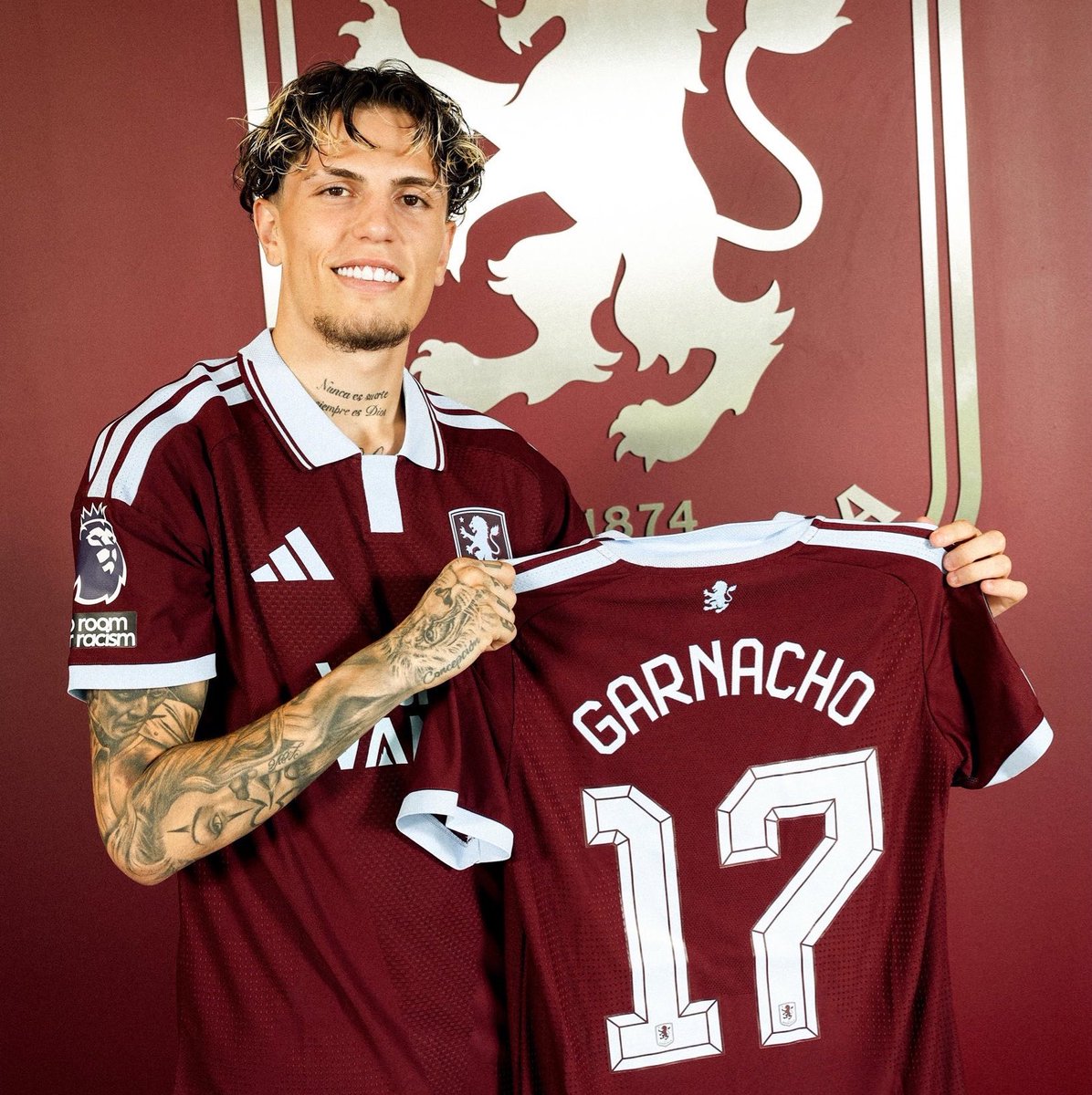 FabrizioRomano's tweet photo. 🚨🟣🔵 Unai Emery confirms Alejandro Garnacho will be #AVFC player for “long time”.

“We want him at the best level. He is a player we have signed for a long time, and we will help him to feel comfortable and confident to get his quality”. 🇦🇷 https://t.co/be5RcWUPNk