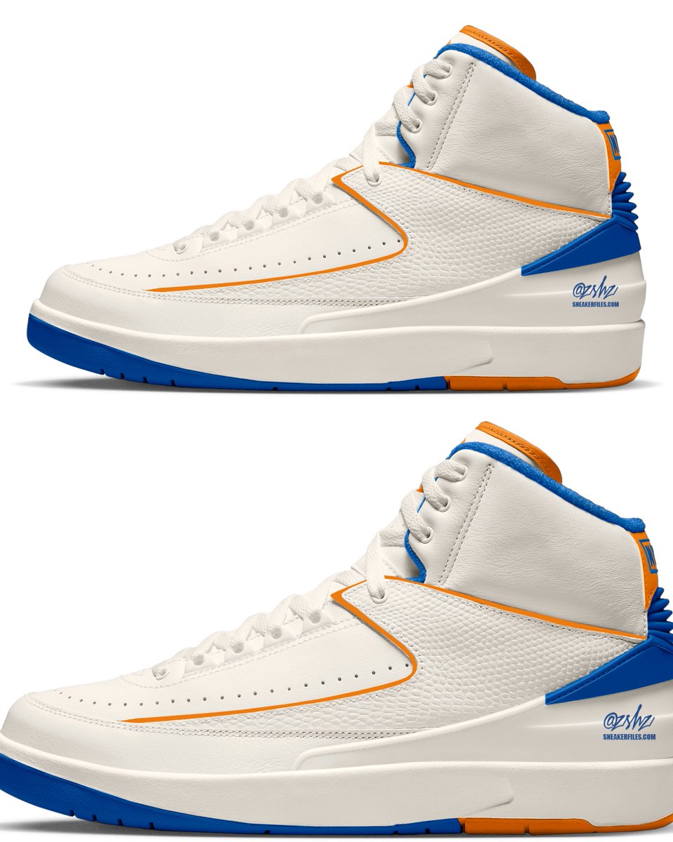 zSneakerHeadz's tweet photo. BREAKING: Air Jordan 2 NY “Knicks” is currently expected to release on June 9, 2027! 💙🧡 https://t.co/m97pkDwjfR