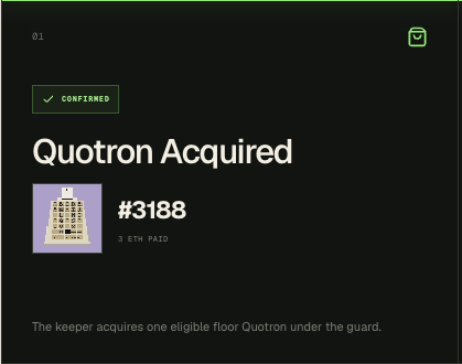 Quotron_Strat's tweet photo. Quotron Acquired $QSTRAT https://t.co/XmgluVa1Is