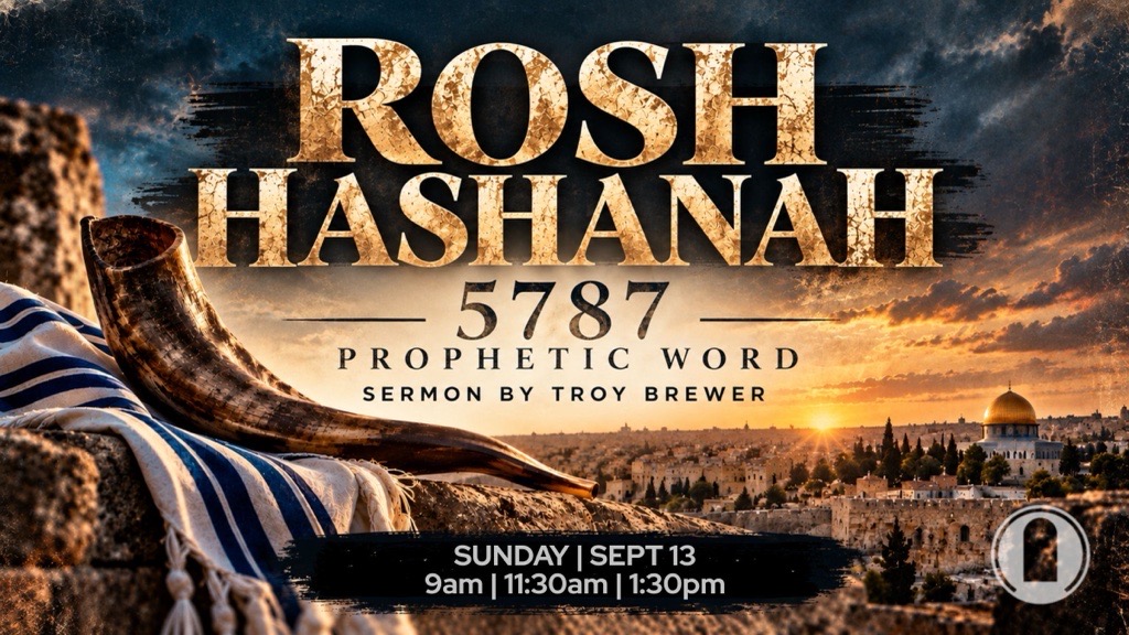 pstroybrewer's tweet photo. 📯FRIENDS, ROSH HASHANAH IS HERE—5787 BEGINS TONIGHT!📯

At sundown, we step into Rosh Hashanah, the beginning of a new year on the Hebrew calendar. Biblically, this appointed time is connected to Yom Teruah—the Day of Trumpet Blasts—a call to WAKE UP, REMEMBER, RETURN TO GOD, and recognize that HE IS KING.

THIS SUNDAY, I’ll be sharing my PROPHETIC WORD FOR 5787. I believe there are things King Jesus wants us to recognize, prepare for, and step into in this new year.

👉5787 IS HERE. WHAT IS GOD SAYING FOR THIS NEW YEAR?🔥

🕘 Sunday 9 AM • 11:30 AM • 1:30 PM
📍 OpenDoor Church | 301 S. Dobson St., Burleson, TX
📺 Watch LIVE on https://t.co/mQNak2RFa0

 I’LL SEE YOU SUNDAY!