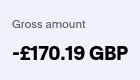 A screenshot of a payment of 170.19 GBP to a Purism Librem affiliate, the latest one issued today.