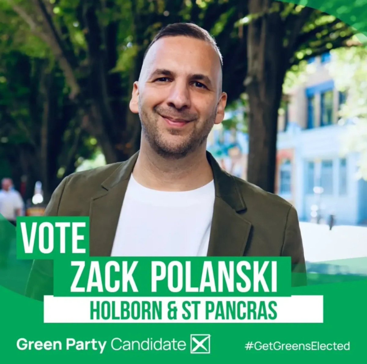 JosephW56436640's tweet photo. Theres only one candidate for Real Hope and Real Change...
#VoteGreen for @ZackPolanski in Holborn and St Pancras!
#BackZack #ZackForMP #Holborn #StPancras #London #ByElection https://t.co/p8vt0TGrbF