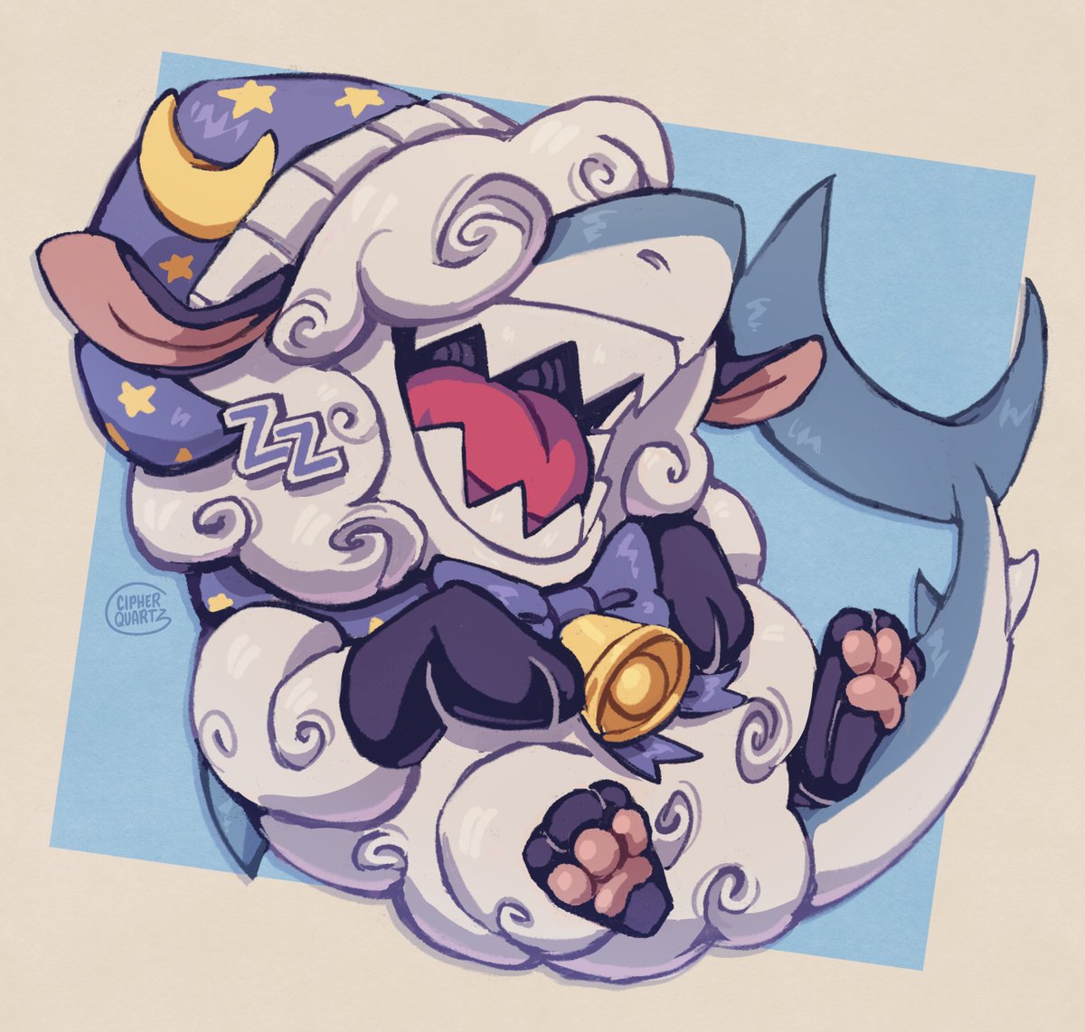 _cipherquartz_'s tweet photo. Jumping sheep 🐏🦈🐏
#MarvelRivalsㅤ #jeffthelandshark #jeff https://t.co/uyC8xrIeWY