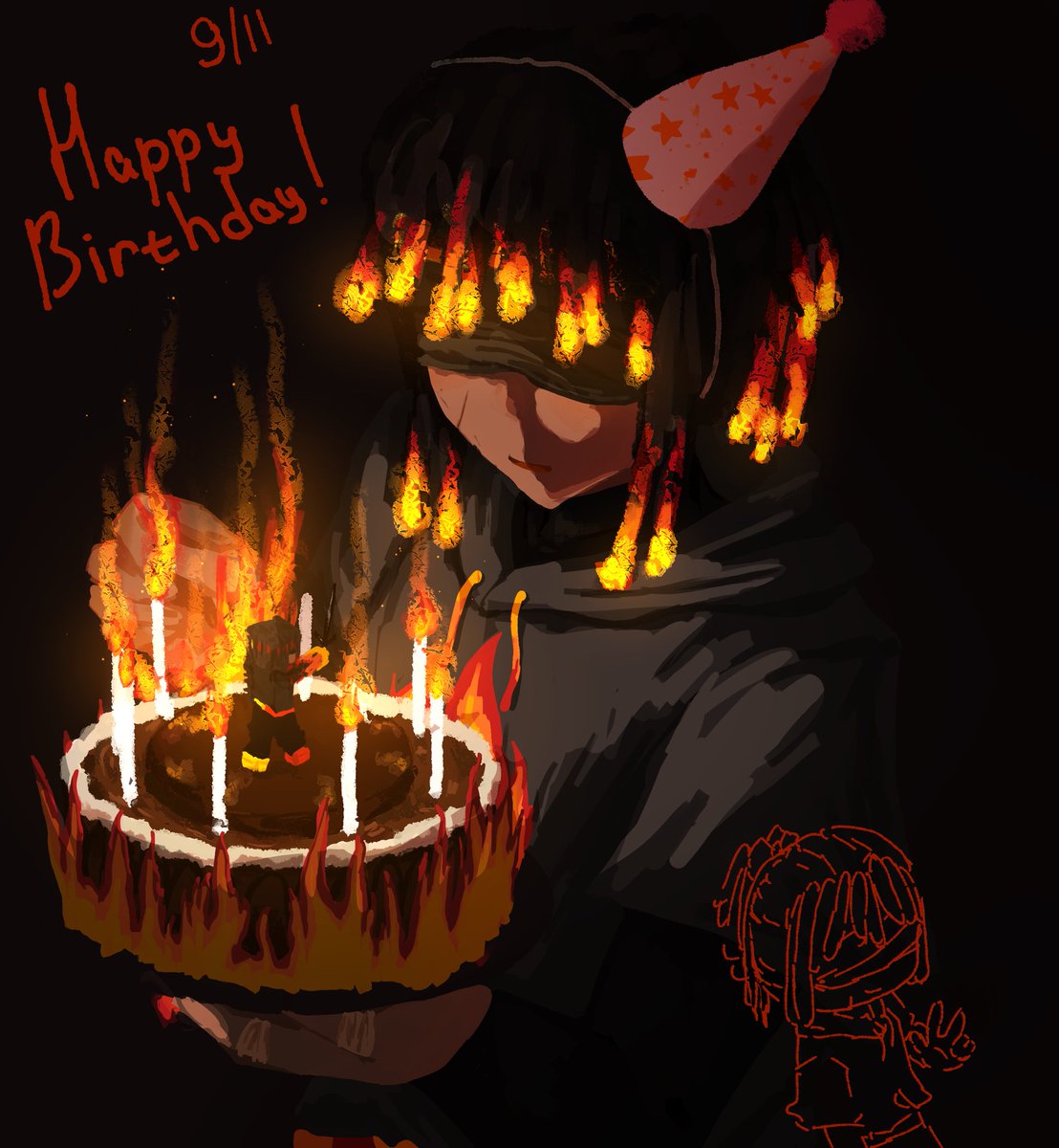 Lea_mi_'s tweet photo. HAPPY BIRTHDAY FLAME 🔥 
#flamefragsfanart #flamefrags https://t.co/ayr76AuErZ