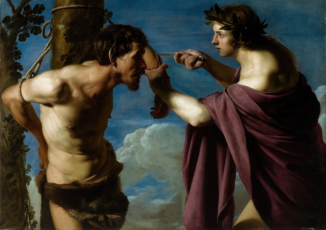 httpsmnemos's tweet photo. “Apollo and Marsyas” Bartolomeo Manfredi 
c. 1616 — 1620 https://t.co/43vRfMfKIj