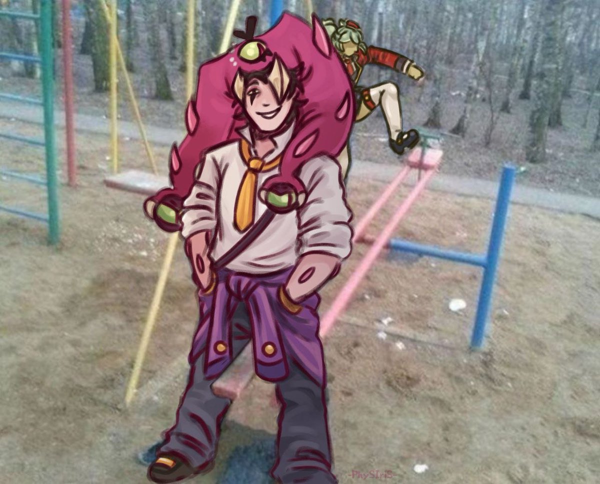 Irisgolt's tweet photo. Don't ask me how I came up with this, I don't know myself..
#BrawlStarsmem #mandyxchester #BrawlStars #brawlstarsart https://t.co/ce7nIo3zuY