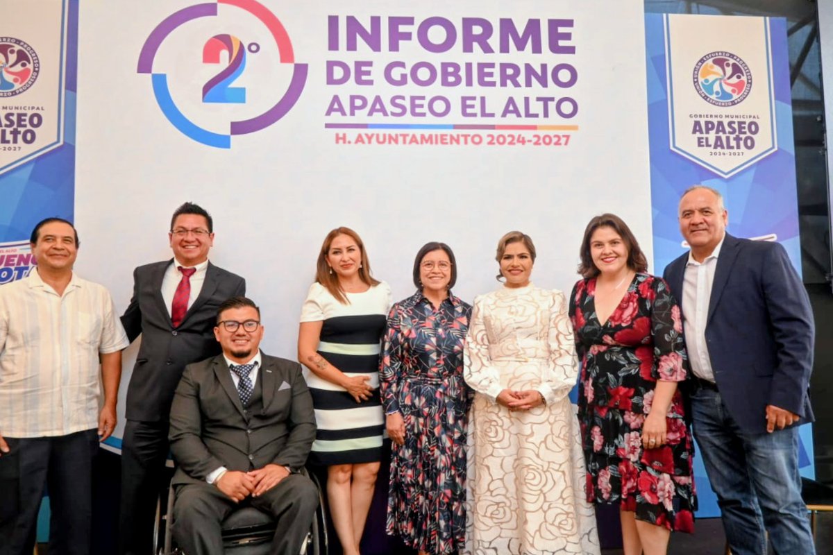 Juanita_Gto's tweet photo. Quiero felicitar a Monse Mendoza, alcaldesa de Apaseo el Alto, por su Segundo Informe de Actividades.

Cada resultado habla de un gobierno que escucha, que está presente y que busca transformar la vida de su gente. https://t.co/Q4aHP9VmJM