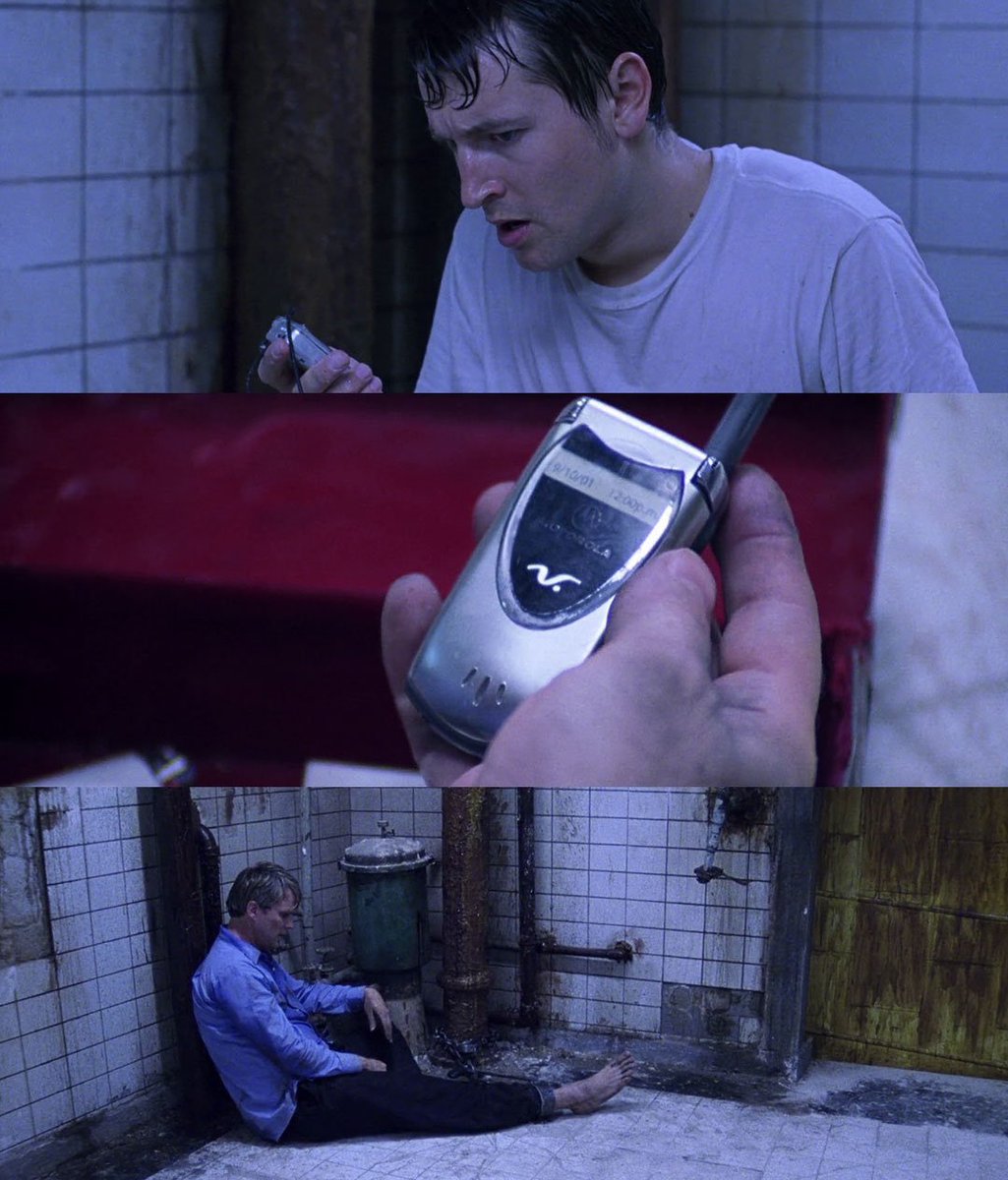 TheCinesthetic's tweet photo. Reminder: SAW (2004) takes place on September 10, 2001, literally the day before 9/11. https://t.co/D17eUVqnnE