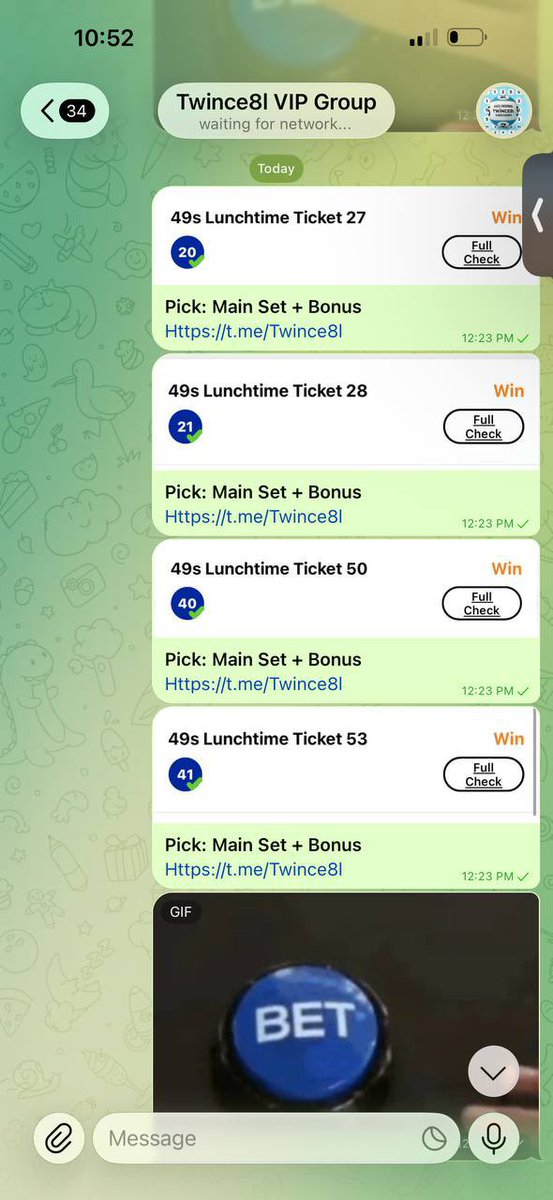 Uk49lunchteabet's tweet photo. Verified Betslip from Twince.
Total Stake: R85
Total Return: R340,000
What a great way to make money.
The difference between us is trust and the ability to invest. Most of you cannot do that.
#UK49s #FixedNumbers #LunchtimeDraw #TeatimeDraw https://t.co/fbR563b1FP