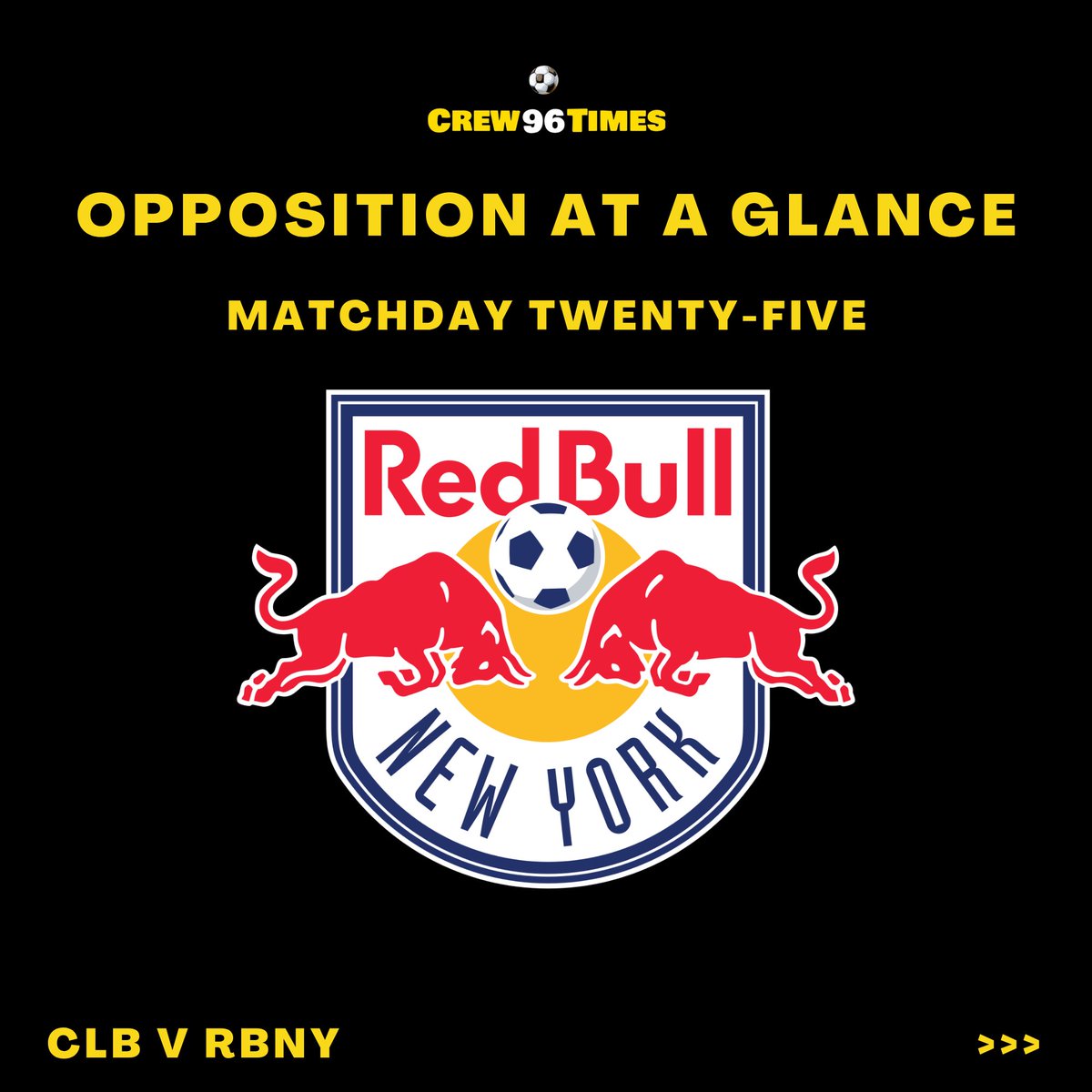 Crew96Times's tweet photo. A look at tomorrow's opposition 📝
.
.
.
#Crew96 | #ForColumbus
#CLBvRBNY | #MLS https://t.co/sAOq0syzYx