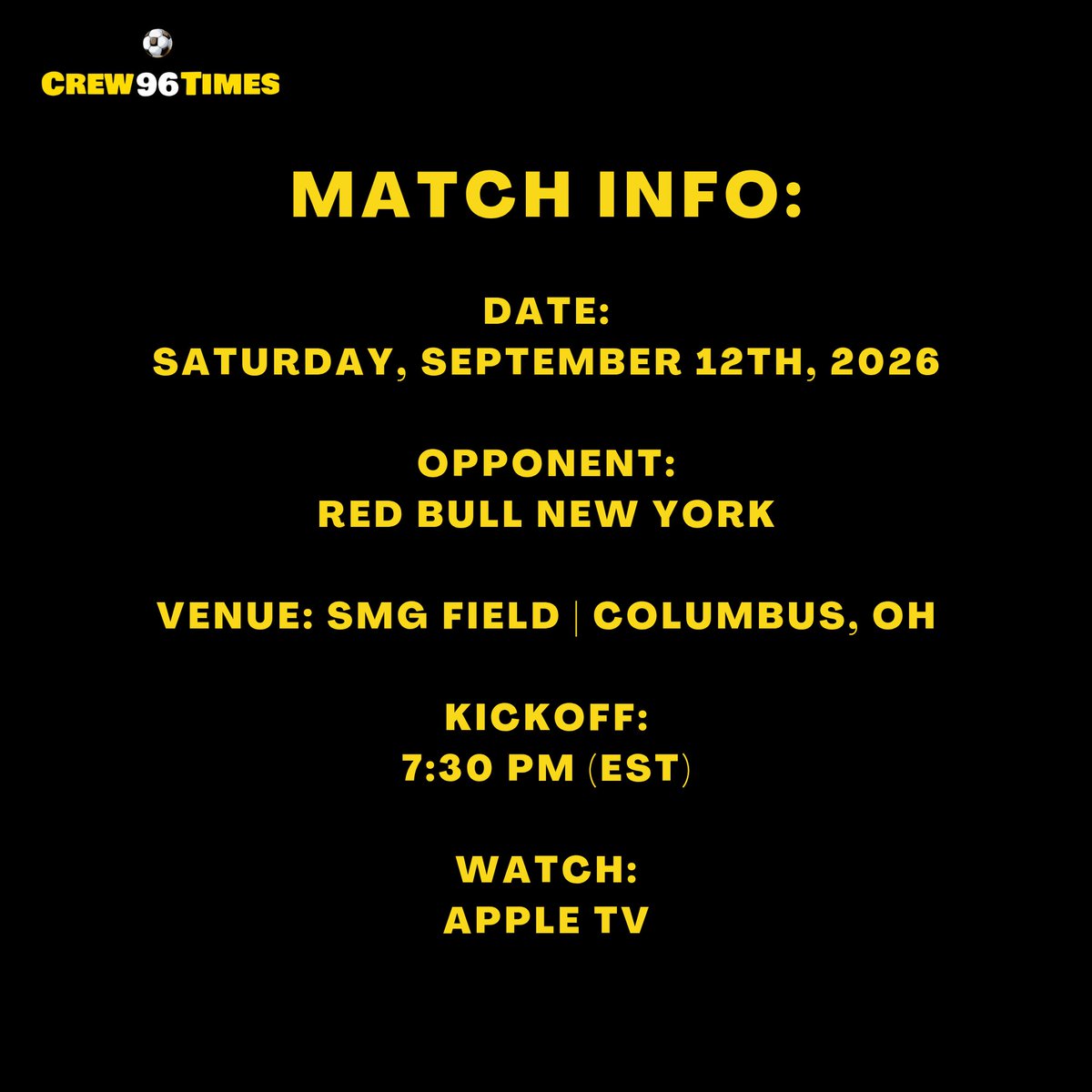 Crew96Times's tweet photo. A look at tomorrow's opposition 📝
.
.
.
#Crew96 | #ForColumbus
#CLBvRBNY | #MLS https://t.co/sAOq0syzYx
