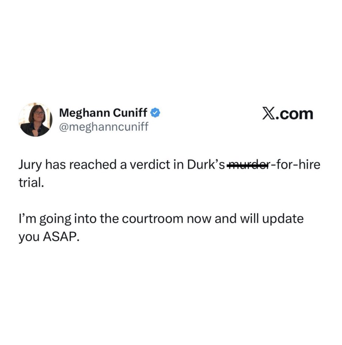StraightDropLLC's tweet photo. A Verdict has been reached in the Murder for hire case involving rapper Lil Durk. 🤯 #fyp #viral #Lildurk https://t.co/huC7weovra