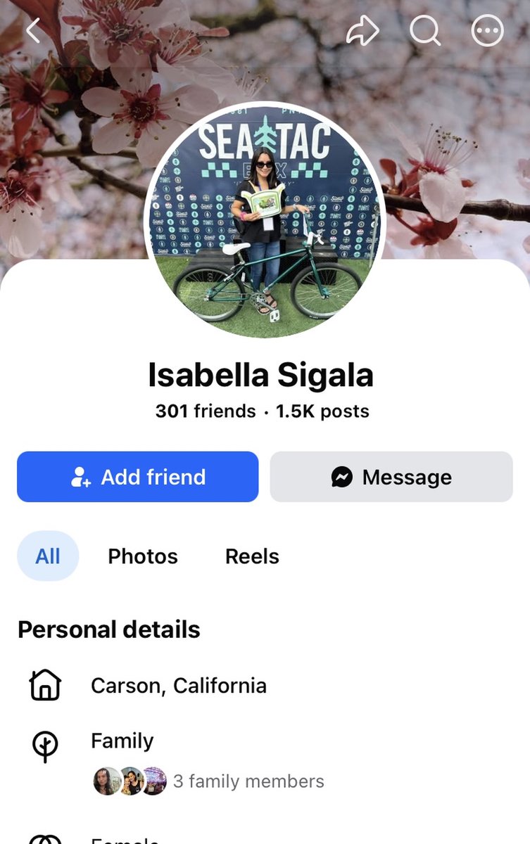 Anc_Aesthetics's tweet photo. Meet Isabella Sigala. Isabella thinks it's funny to celebrate an innocent father being murdered in cold blood.

Isabella's father is David Sigala who works at DXC Technology (formerly CSC). https://t.co/bwBdlYkVhY