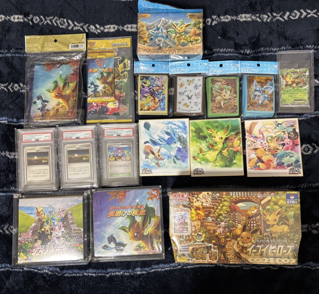 glacia_snow's tweet photo. こんな感じにリーフィア、グレイシア推してるアカウントです。
日本版のグレイシアは全てPSA10でコンプリート。
唯一PSA9なプラズマ団のリーフィアのアンリミの美品を永遠に探しています。 https://t.co/RB4rfJh6CI