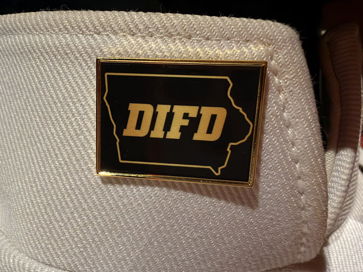 ISUCFVMB's tweet photo. Starting with our performance at Bandshell Park tonight and for the remainder of the 2026 season, members of the Cyclone Marching Band will wear a Black & Gold pin with an outline of the state of Iowa and the letters “DIFD,” in honor of Derek Phillips, a member of the Hawkeye Marching Band who passed away earlier this week.

At the conclusion of our concert, we will also pay tribute to Derek and honor his Hawkeye Marching Band family, with a playing of “Alma Matter Iowa” alongside our alma matter the “Bells of Iowa State.”  While these songs hold a special place in the heart of all members of Iowa State University & the University of Iowa, we know how deeply they resonate with our band members, alumni, and staff.

We’re excited to see the HMB perform tomorrow and wish them the best of luck, but also…Go Cyclones!

🖤💛♥️

#DoItForDerek #marchingband