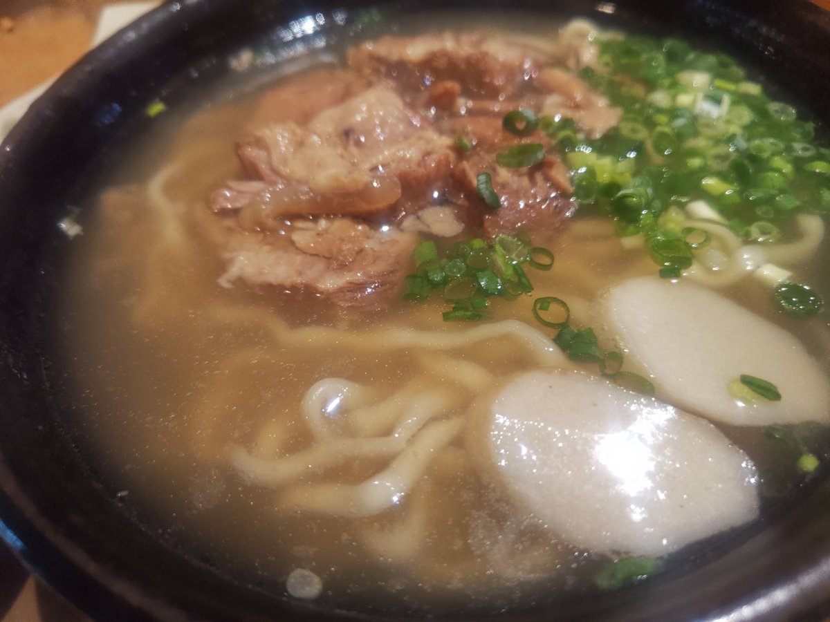 BGAQadLS4K73765's tweet photo. そば日誌∶第百報
琉そばの軟骨ソーキそば。

#琉そば　#博多駅前 https://t.co/C2xoq2odZF