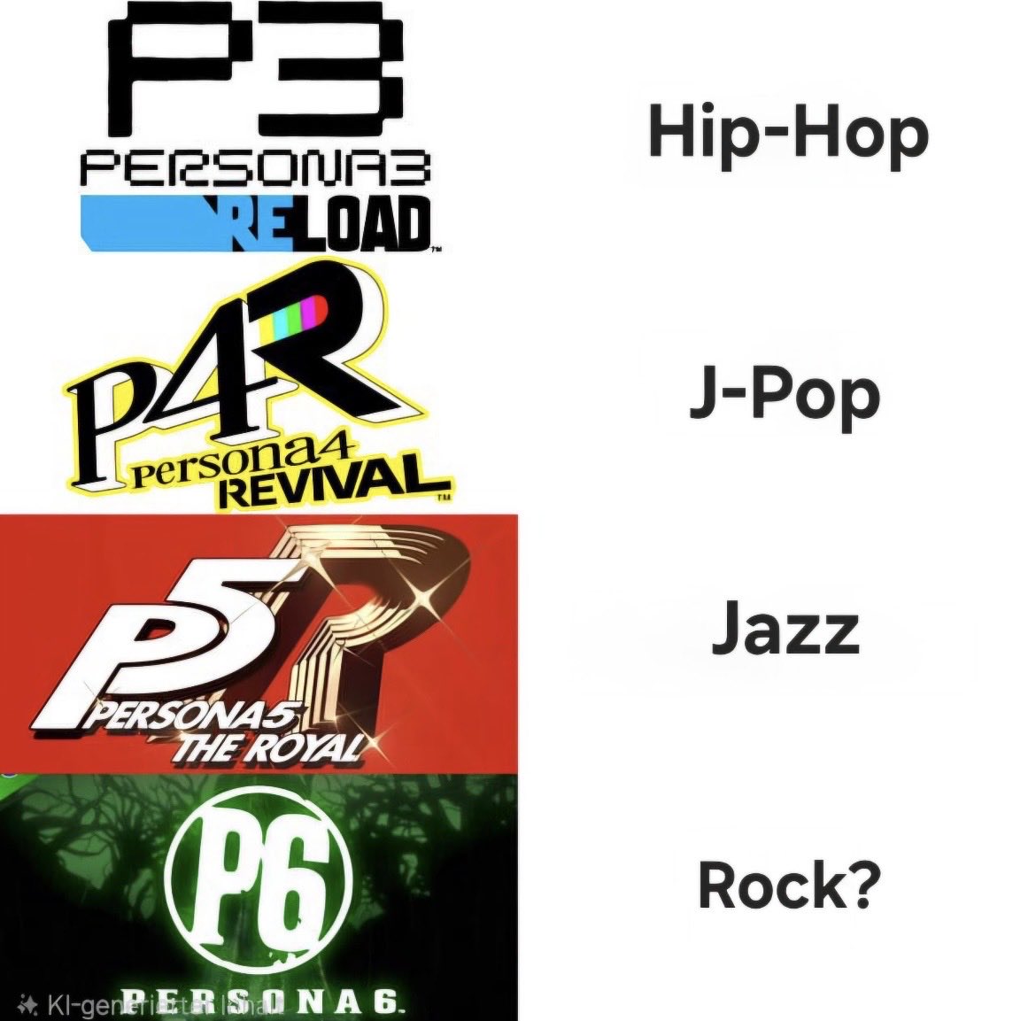 ReingStation's tweet photo. Hagan sus apuestas: ¿qué género musical creen que tendrá Persona 6? https://t.co/hn8gR1OzBE