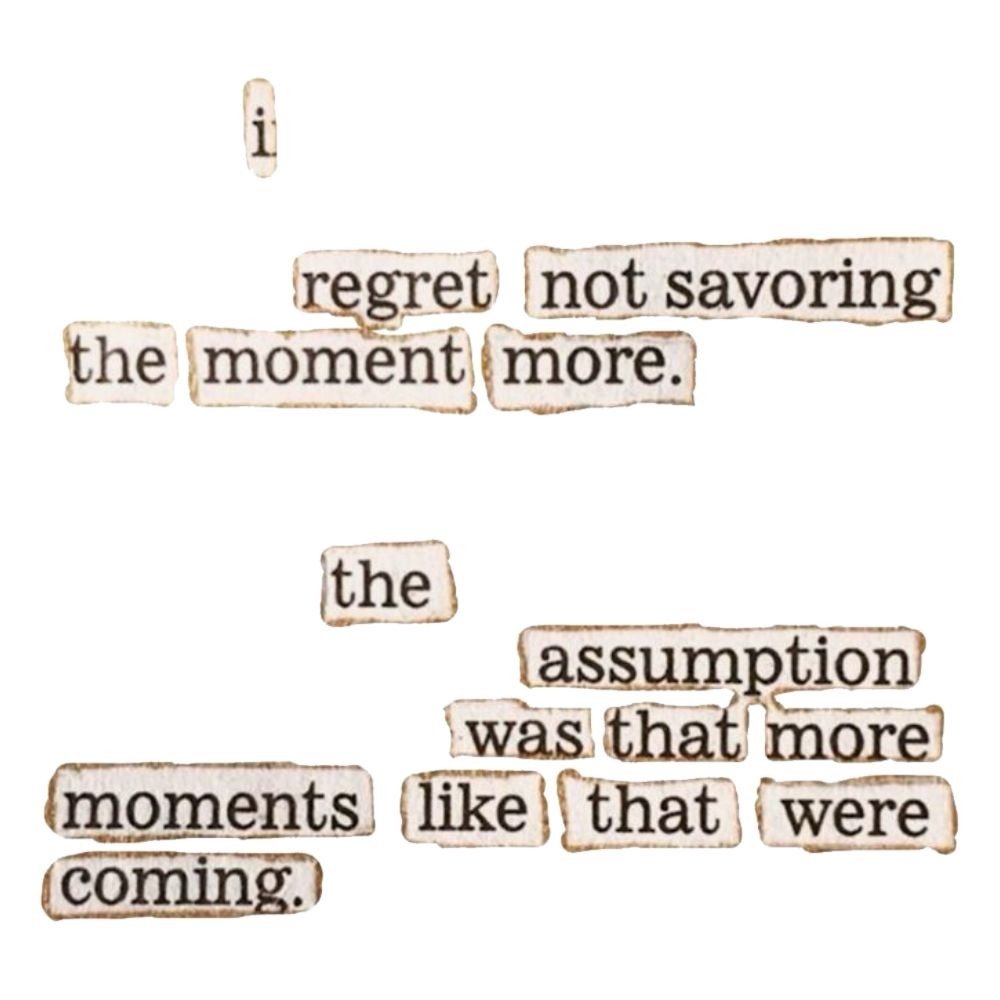 Lovandfear's tweet photo. “i regret not savoring the moment more. the assumption was that more moments like that were coming.” https://t.co/HKw4TEPh7m