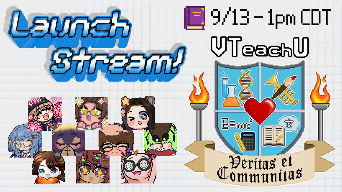 VTeach_U's tweet photo. This weekend, join VTeachU for our launch collab event!

Meet our faculty, learn about who we are and what we do, and hang out together to kick off our 1st Semester! https://t.co/EiQudb9hKH