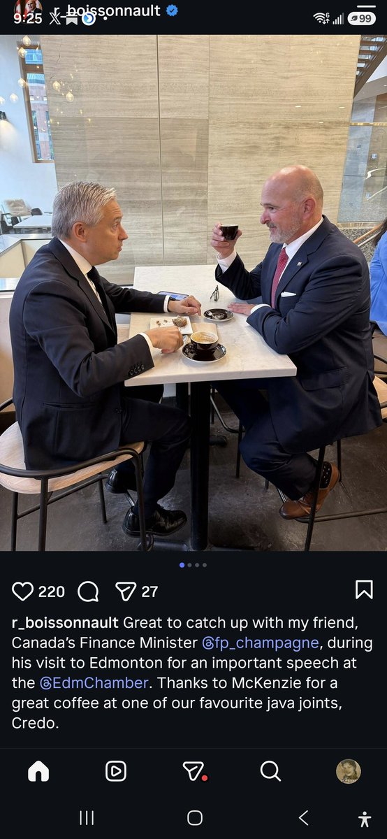 MNavarroGenie's tweet photo. In a regular country, a federal minister of finance would be prudish about appearing in broad daylight with a fraudulent indigenous person who abused his office and milked the public purse under false business pretenses.
But not in Mark Carney's Canada. https://t.co/NhZe2B1vpK