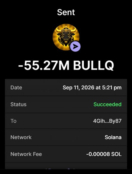 BullQueen8qkg's tweet photo. 👑 55,266,200 $BULLQ Purchase completed for 0.5+ $SOL 

TX - https://t.co/ExrH1MQH3A…

Buy on X
Send SOL To Presales Wallet:
9sFEEGZopB3t81B17LhyjFfYVuU2Q35yZmPFikw48Nq8
Receive $BULLQ https://t.co/rghx5atCAi