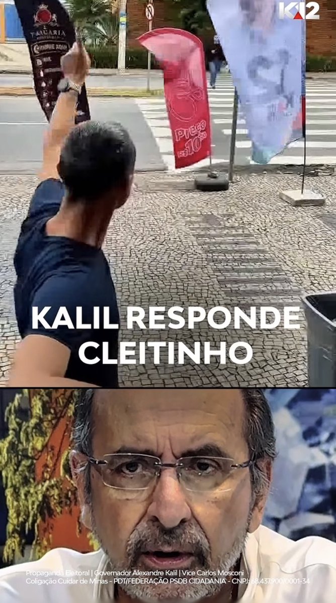 arturburigo's tweet photo. Em publicação no Instagram, Alexandre Kalil (PDT) confunde Cleitinho (Republicanos) com o irmão gêmeo do senador, Gleidson Azevedo (Republicanos), que é candidato à Câmara dos Deputados. 

Gleidson havia feito vídeo criticando tamanho do windbanner de Kalil. https://t.co/76U36bQuOJ