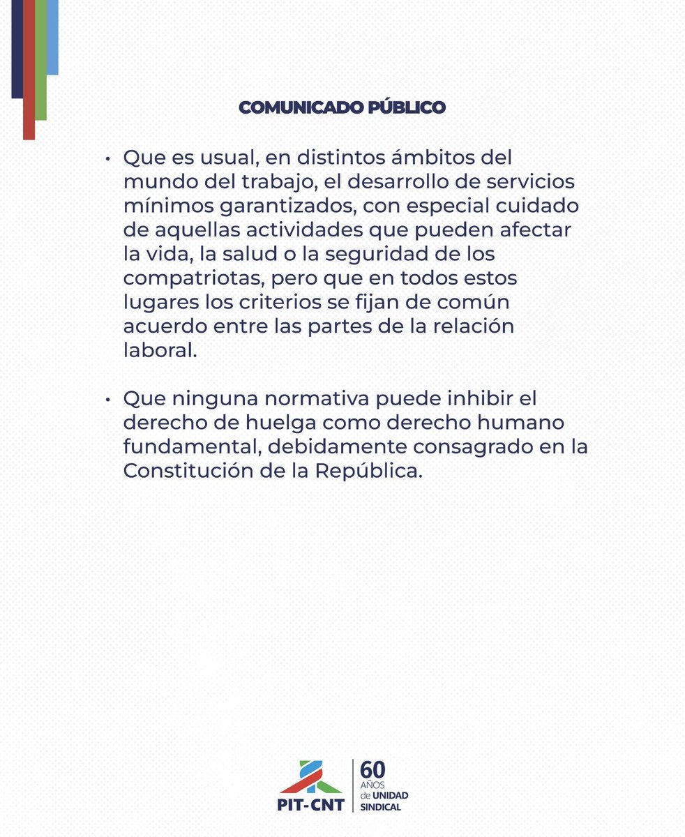 PITCNT1's tweet photo. 📣 Comunicado público: Solidaridad con los trabajadores de la terminal Cuenca del Plata https://t.co/rOGY6kdU4l