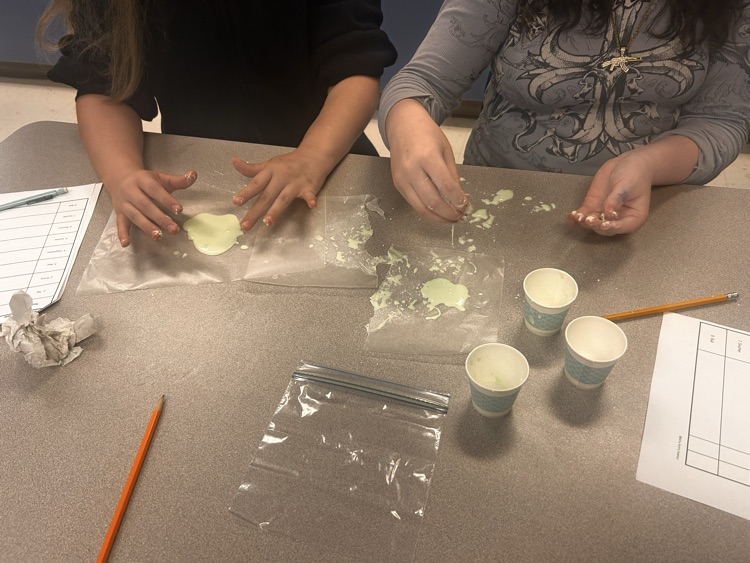 CMSGoBlue's tweet photo. What state of matter is the Monster Muck?  Students in Mr. Wilcox's science classes conducted several different tests to determine where Monster Muck fell. https://t.co/aEp3WM8M9V