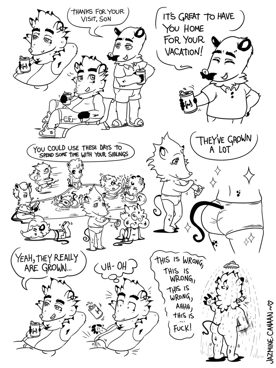 7thpriscilla's tweet photo. I started doing this... (1/?)
#furry #NSFW #yiff #possum #incest #twink #comic https://t.co/5z29ZhOTsz