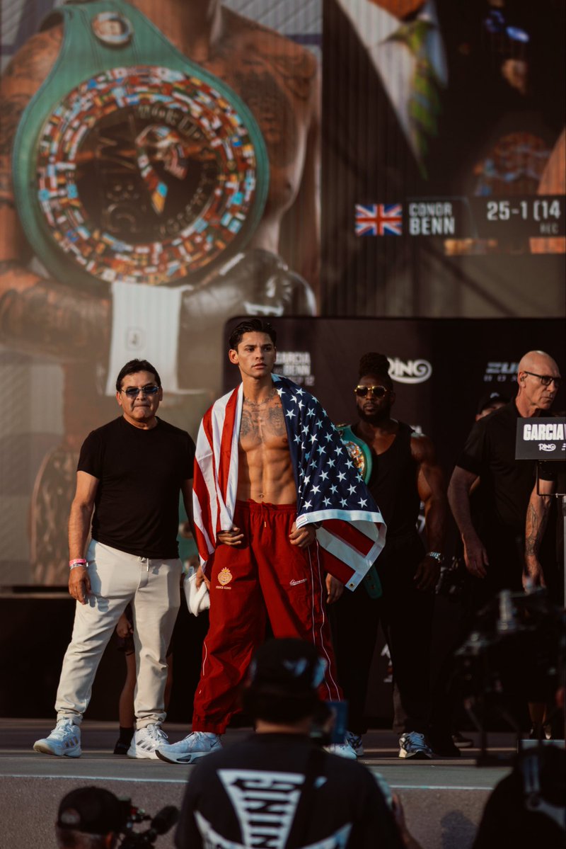 RyanGarcia's tweet photo. See you all tmmr night 🥊🇺🇸 https://t.co/cM4XQvBQ4d