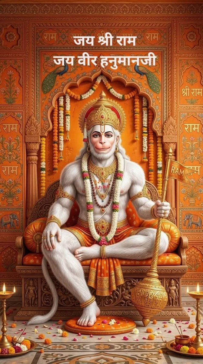 ssharmajsr1's tweet photo. राम नाम उर में बस राम ही प्राणाधार 
तन मन अर्पित राम को हनुमत प्रेम अपार https://t.co/735Rnatvbg