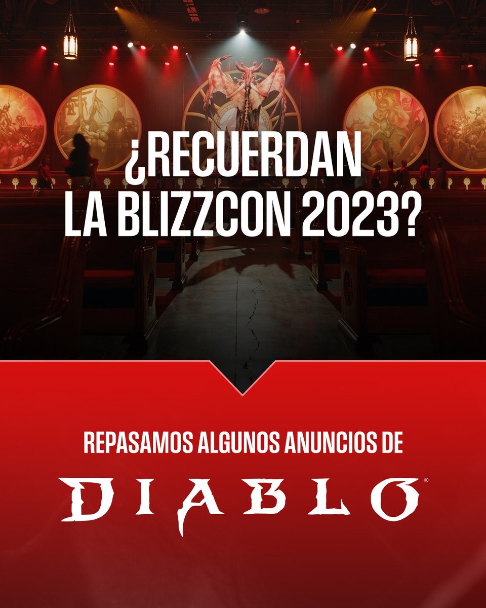 DiabloLATAM's tweet photo. Luces apagadas, la piel de gallina y el mundo entero detenido
¡La BlizzCon ya casi llega y la emoción está al máximo!
¿Quién recuerda la adrenalina de las revelaciones más épicas de nuestra historia?
Prepara el hype y etiqueta a ese compañero de guild que no se lo puede perder. https://t.co/mkReXZBmJM