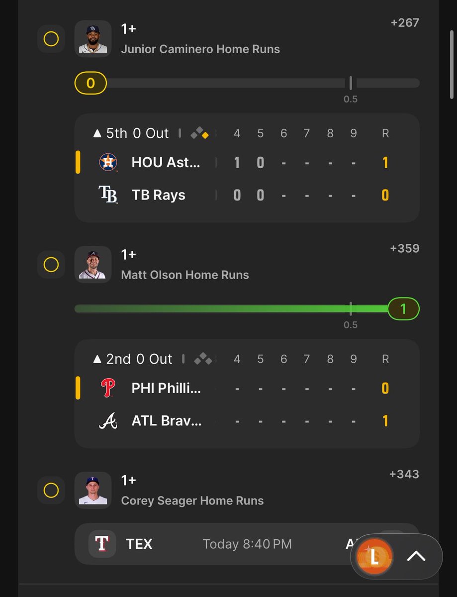 ArkyBets's tweet photo. @parlayprince900 @MLBHR Bol https://t.co/LlMCqu7Jsz