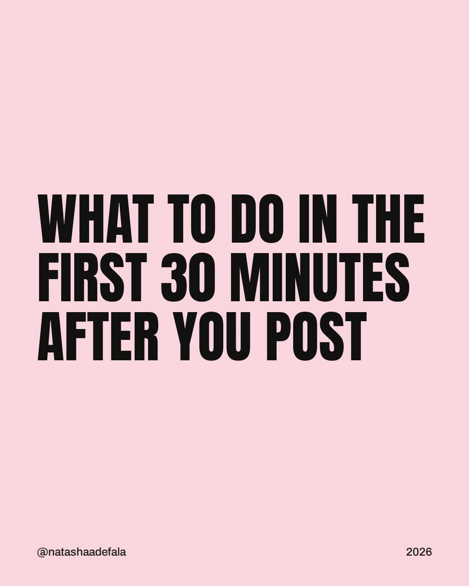 natashaadefal's tweet photo. the post itself. Most people don’t know that, so they post and walk away and wonder why it flopped.

Here’s what’s actually happening: Instagram shows every new post to a small group first. How... https://t.co/i9LZXss4CL