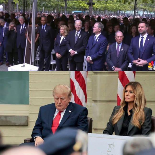 mmpadellan's tweet photo. The miserable fucker had to nap next to his miserable wife today, instead of mingling with the other 4 living Presidents, because he couldn't bear not making a speech about himself on September 11th.

Truly pathetic. https://t.co/kCvj8yz7pX