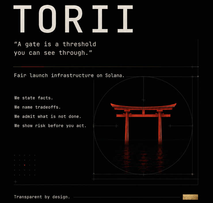 ToriipadSol's tweet photo. How much yield does a $10M escrow generate during a 72-hour token sale?

On every other platform: $0. 
On Torii: ~$3,500+.

The first launchpad on Solana where the escrow keeps earning while the sale clears. Zero price advantage for arriving first. Total capital efficiency.

⛩️ https://t.co/gVAcUwIFhO