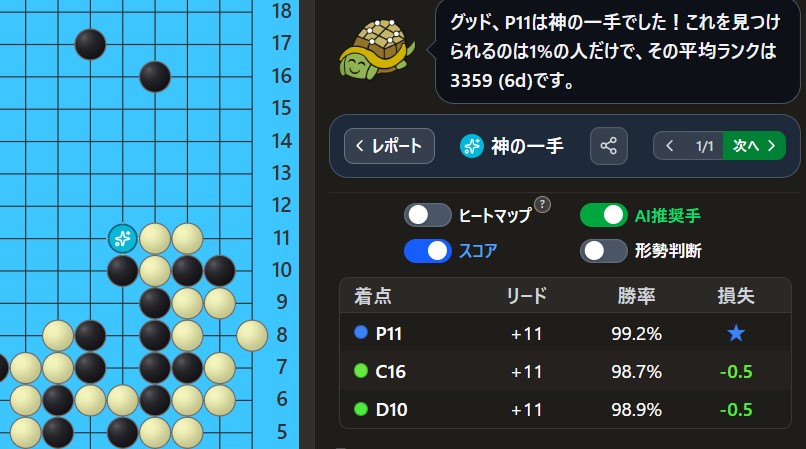 setoshu's tweet photo. やった、初めての神の一手だ
‥‥どのへんが?
#囲碁 #playgo https://t.co/4cGZ1Xu9RC
