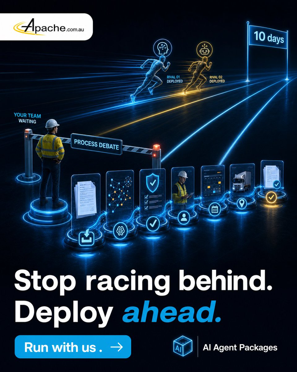 ApacheIT's tweet photo. Stop letting process debates slow your progress. Apache delivers rapid AI and automation deployment, transforming your Microsoft 365 tools into an outcome-driven platform in as little as 10 days. Deploy ahead of the competition. https://t.co/ytyoY2gchf