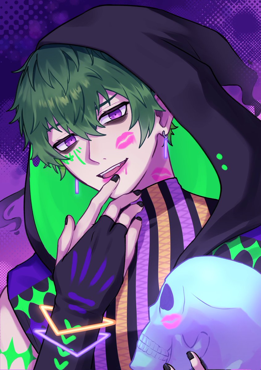 tenshiisresting's tweet photo. The art I drew for the blackstar collab I participated in
☆彡 Happy 7th anniversary!! ☆彡

💛💚❤️🧡💜🖤

#ブラスタ7周年 #blst_FA https://t.co/pTTLrbGf2A