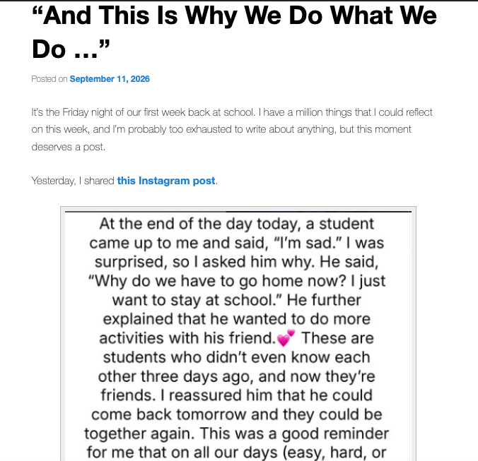 avivaloca's tweet photo. While I'm probably too tired to blog tonight, I had to write this post anyway. Thanks to @josiedalley for this important "why." https://t.co/xs82t8FS9e #onted #spedchat https://t.co/cGW3xRVTy4