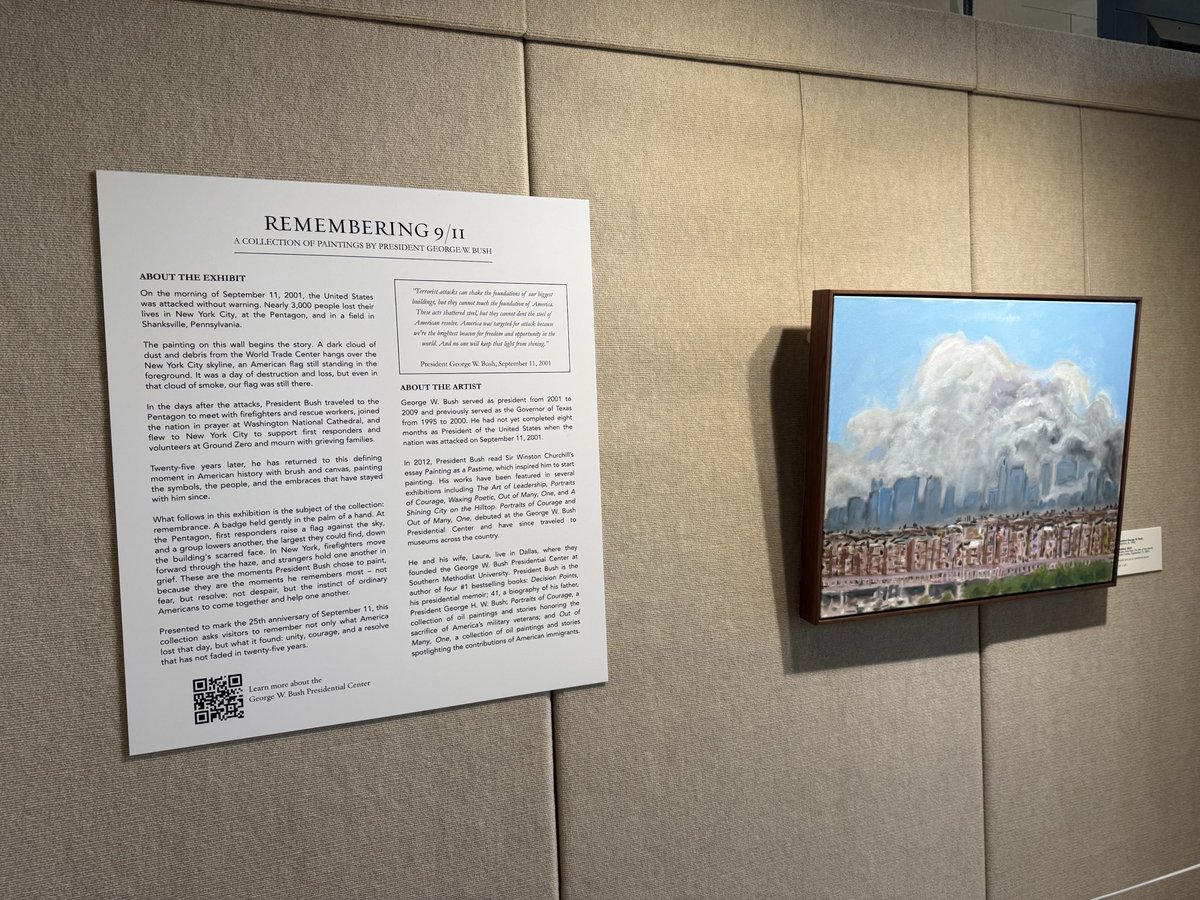 teddyschleifer's tweet photo. George W. Bush’s 9/11 paintings at his presidential library are absolutely worth seeing https://t.co/2GJFLOr2ci
