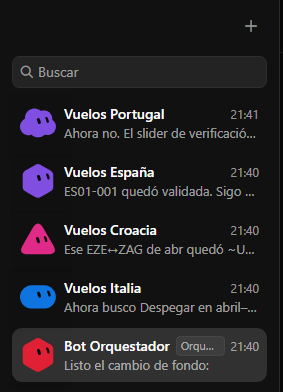 aledeproducto's tweet photo. Frikeada histórica pero me armé un grupito de bots que releven vuelos un par de veces al día con @bot a ver si consigo comprarles el regalo a mis viejos para conocer europa. Vamos por eso 💪 https://t.co/d5kg6OlxIb