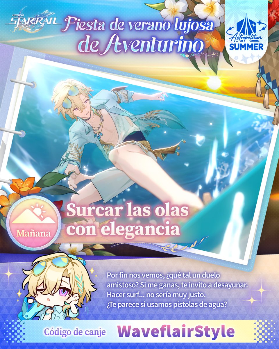 CWoanderful's tweet photo. ¡Un vistazo a la mañana de un alto ejecutivo!
Escribe aquí qué te gustaría hacer juntos este verano.

Síguenos y publica con #FiestaDeVeranoDeAventurino para participar en el sorteo de Jade estelar. 🎁
Canjear código de canje: https://t.co/TH106Uj1AD
https://t.co/aF7oU0eLzP