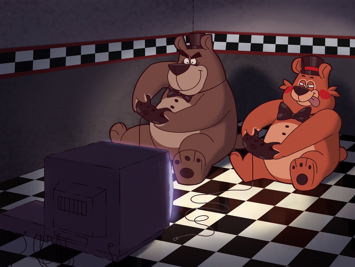 stoodwood_'s tweet photo. More fnaf fanart https://t.co/XsXdoCg4vI