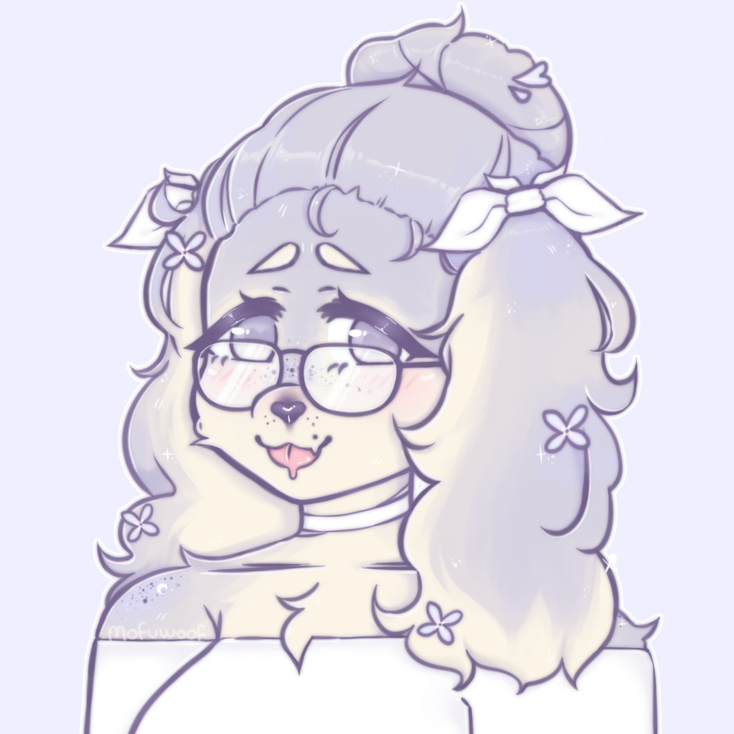mofuwoof's tweet photo. icon of my purple puppy girl •ﻌ• #furry https://t.co/zrXjxWomRW