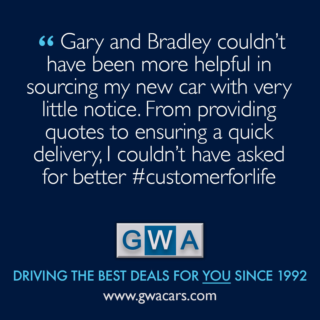 SusanKiefel's tweet photo. Another 5-star review from a loyal customer. We love hearing how much clients enjoy their new cars. For new vehicles or great used-car deals, GWA Cars has served customers since 1992. Call 01243 510650. https://t.co/WtVj2wMeQw