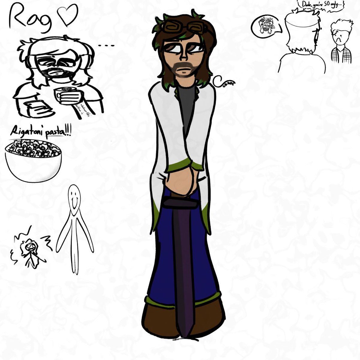 thetistictype's tweet photo. rag . rigatoni , even . #artㅤㅤㅤㅤ https://t.co/2kCNvRVkL8